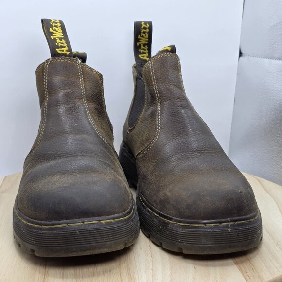 Dr Martens Men's Hardie Chelsea  Horse brown Leather ankle boots size Uk 9 US 10 - Picture 2 of 9